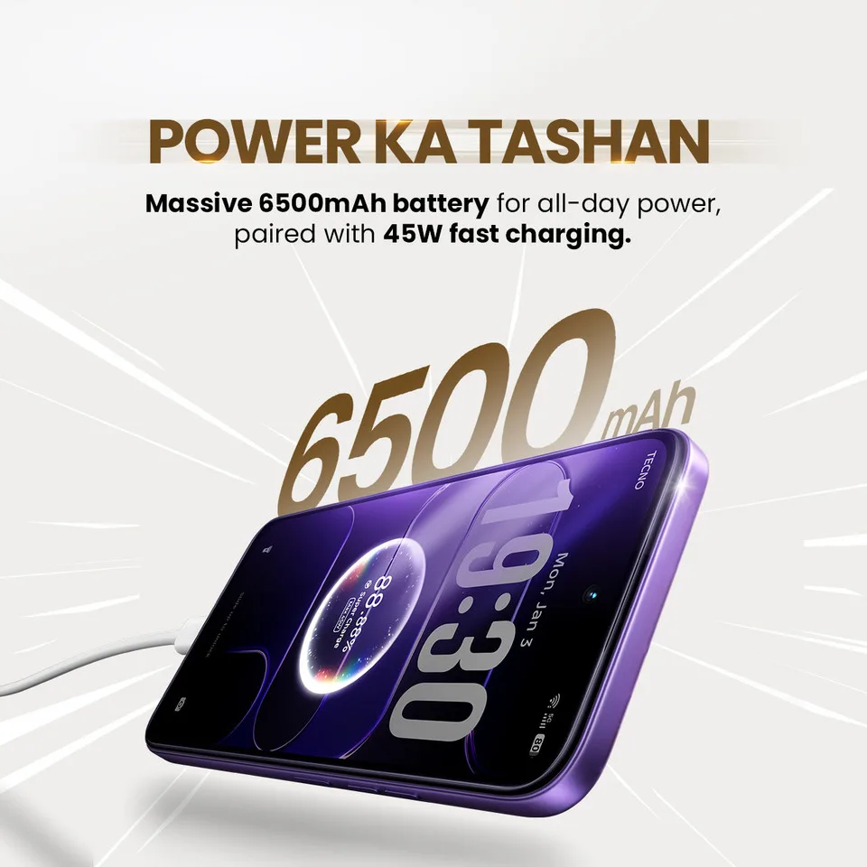 Tecno Spark 50 5G (Fantasy Purple, 128 GB) (4 GB RAM) — image 3
