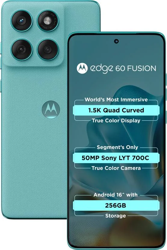 Motorola Edge 60 Fusion 5g (Pantone Amazonite, 256 GB, 5500 mAh)